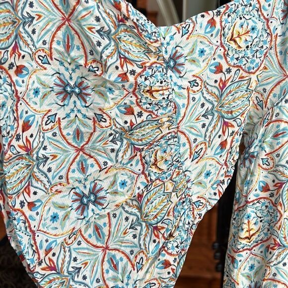 Cooper and Ella midi cold shoulder floral dress lg - Picture 5 of 9